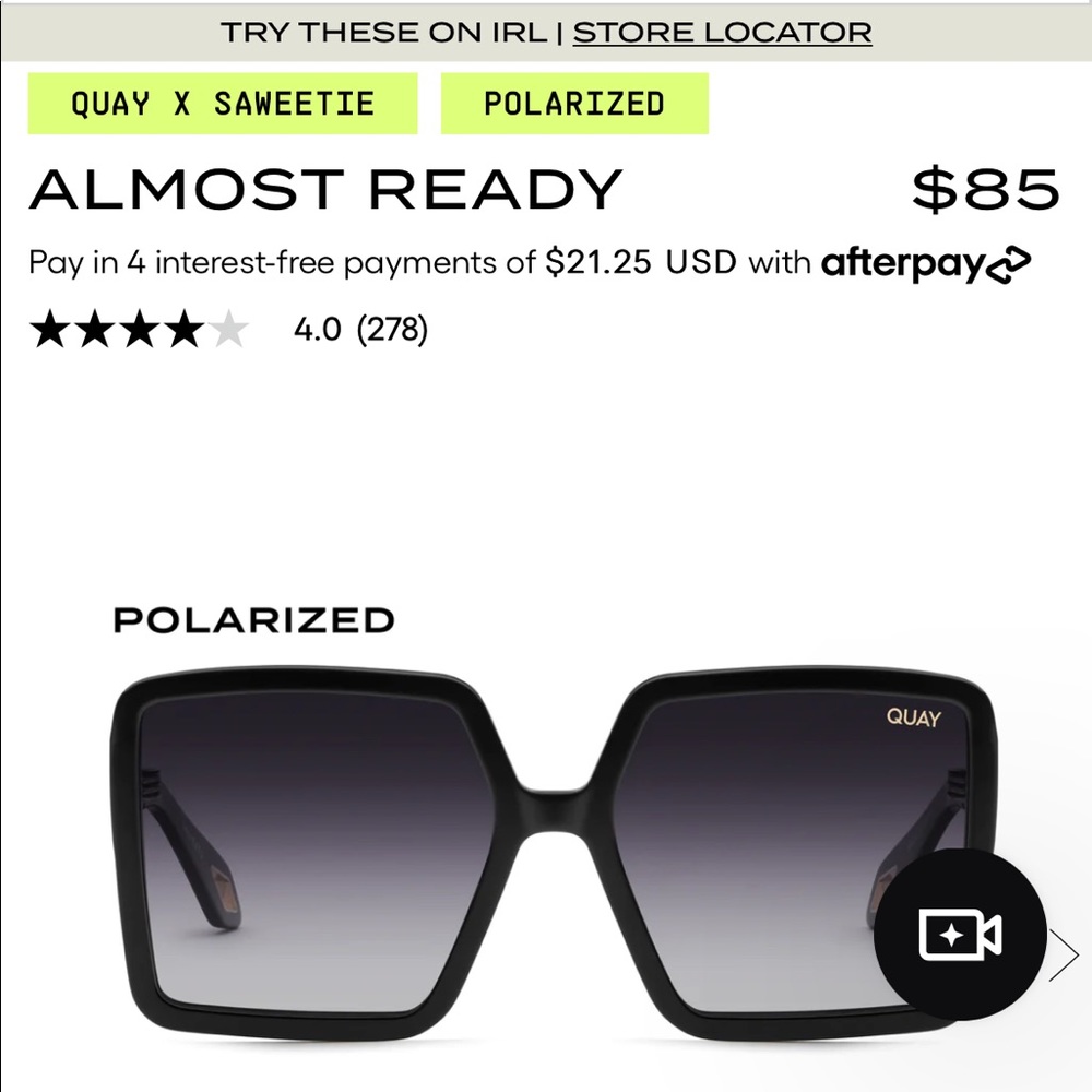 QuayAustralia polarized sunglasses